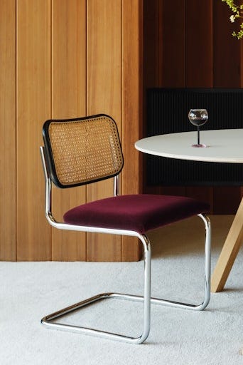 Cesca Upholstered Seat Armchair