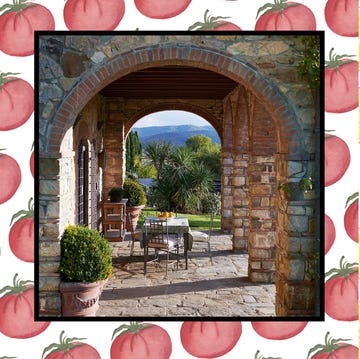 Outdoor dining area alongside a vibrant indoor dining space. Outdoor dining area alongside a vibrant indoor dining space.