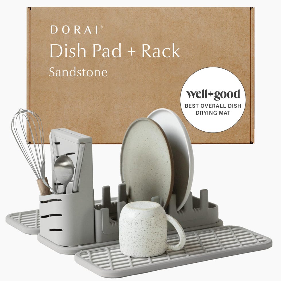 Collapsible Dish Drying Rack and Stone Pad