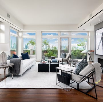 Room, Living room, Interior design, Furniture, Property, Building, Ceiling, Floor, House, Wood flooring, 