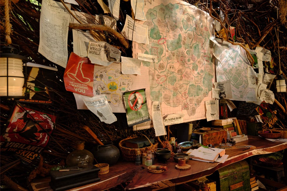 Map and notes in a rustic setting.