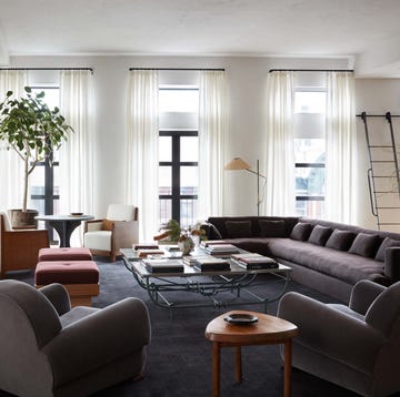 living room of a new york loft