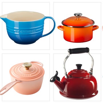 Collection of kitchen cookware from Le Creuset. Collection of kitchen cookware from Le Creuset.