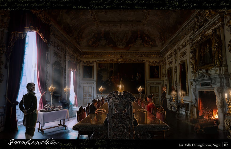 an illustration of the double cube room in wilton house