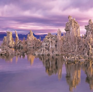 mono lake tufa reflection