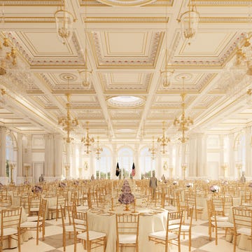 an architectural rendering of the new state dining room that president trump has commissioned.