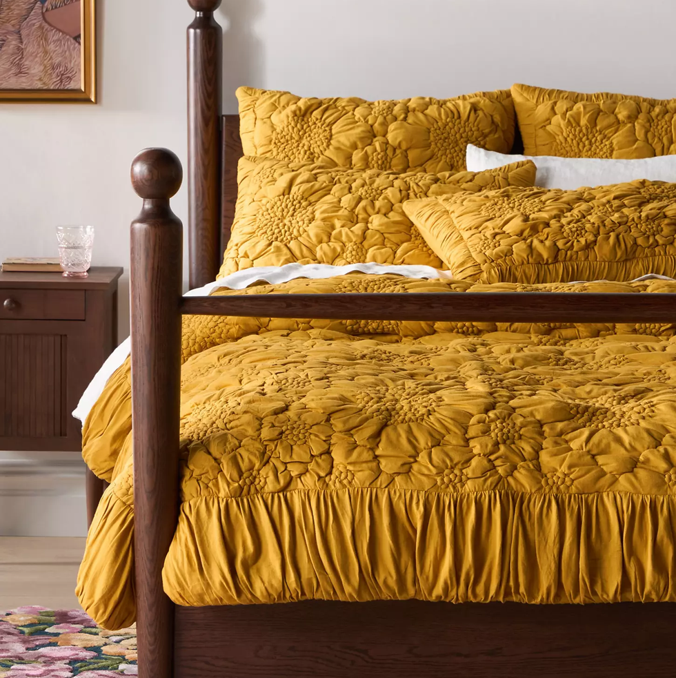 Dahlia Cotton Jersey Floral Quilt