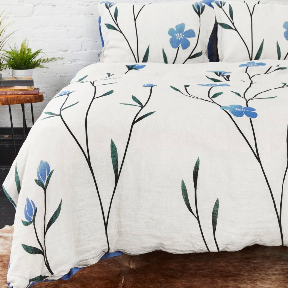 Organic European Linen Duvet Cover Set | Hørblomst