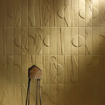 yellow dimensional tile