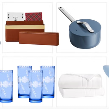 A collection of household items including furniture, kitchenware, clothing, and accessories.